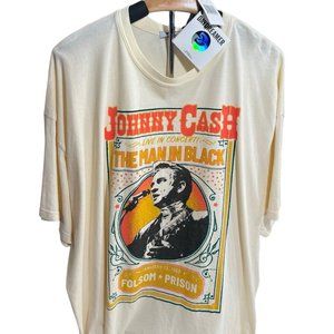 DAYDREAMER LA Stone Vintage Johnny The Man in Black Concert Tee One Size